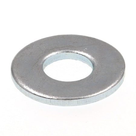 Flat Washer, Fits Bolt Size #8 ,Steel Zinc Plated Finish, 100 PK